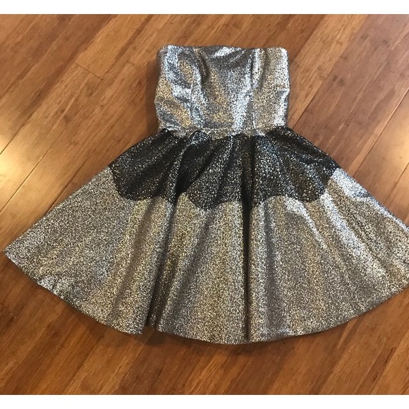 Anthropologie Foil Brocade Mini Dress - Picture 2 of 4